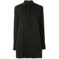 Yohji Yamamoto Camisa mangas longas com botões - Preto