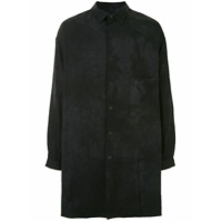 Yohji Yamamoto Camisa oversized com mangas longas - Preto
