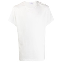 Yohji Yamamoto Camiseta lisa com decote careca - Branco