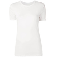 Yohji Yamamoto Camiseta lisa com decote careca - Branco