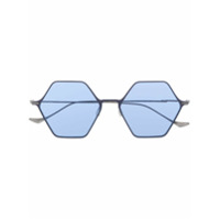 Yohji Yamamoto Óculos de sol geométrico - Azul