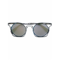 Yohji Yamamoto Óculos de sol quadrado - Preto