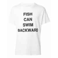 Yoshiokubo Camiseta com estampa Fish Can Swim - Branco