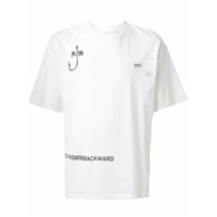 Yoshiokubo Camiseta oversized com estampa - Branco