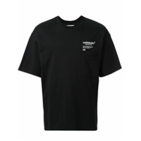 Yoshiokubo Camiseta oversized com estampa de águia - Preto