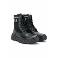 Young Versace Bota com estampa de logo - Preto