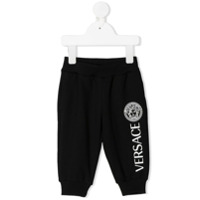 Young Versace Calça esportiva com logo - Preto