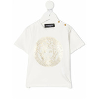 Young Versace Camiseta aplicação Medusa - Branco