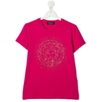 Young Versace Camiseta com aplicação de cristais Medusa - Rosa