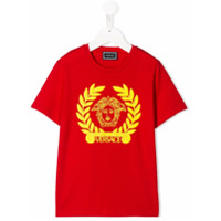 Young Versace Camiseta com estampa de logo - Vermelho