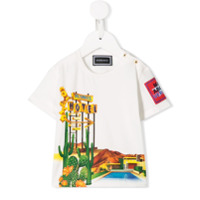 Young Versace Camiseta com estampa gráfica - Branco