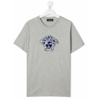 Young Versace Camiseta com estampa Medusa - Cinza