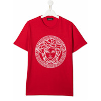 Young Versace Camiseta com estampa Medusa - Vermelho