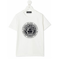 Young Versace Camiseta com logo Medusa - Branco