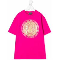 Young Versace Camiseta com logo Medusa - Rosa