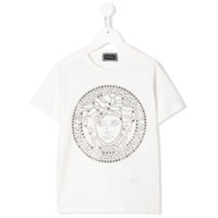 Young Versace Camiseta Medusa com tachas - Branco