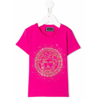 Young Versace Camiseta Medusa com tachas - Rosa