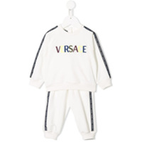 Young Versace Conjunto esportivo com estampa de logo - Branco