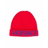 Young Versace Gorro com estampa de logo - Vermelho