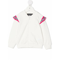 Young Versace Grecca ruffle jacket - Branco