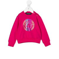 Young Versace Moletom com estampa Medusa - Rosa