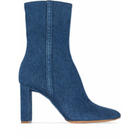 Y/Project Ankle boot jeans com salto 100mm - Azul