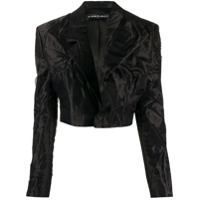 Y/Project Blazer cropped com efeito de vincos - Azul