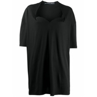 Y/Project Camiseta com decote coração - Preto