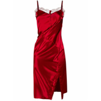 Y/Project Slip dress com detalhe torcido - Vermelho