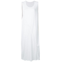 Y's Chemise midi com mangas franzidas - Branco