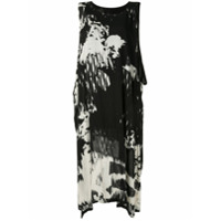 Y's Vestido sem mangas com estampa abstrata - Preto