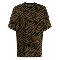 Yuiki Shimoji Camiseta oversized com estampa de tigre - Preto