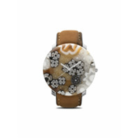 Yunik Relógio redondo Klimt 44mm - BROWN/WHITE