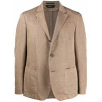 Z Zegna Blazer de alfaiataria em linho - Marrom