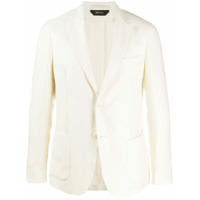 Z Zegna Blazer mangas longas com abotoamento - Branco