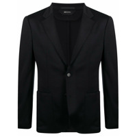 Z Zegna Blazer slim com abotoamento simples - Azul