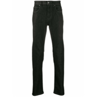 Z Zegna Calça jeans slim cintura média - Preto