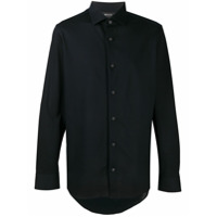 Z Zegna Camisa com colarinho pontiagudo - Azul