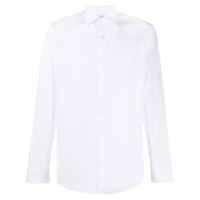 Z Zegna Camisa de algodão com botões - Branco