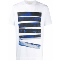 Z Zegna Camiseta decote careca com estampa gráfica - Branco