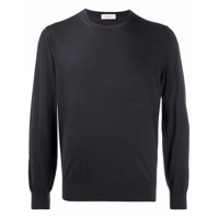 Z Zegna Suéter slim com mangas longas - Preto