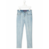 Zadig & Voltaire Kids Calça jeans slim Megan cintura média - Azul