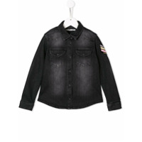 Zadig & Voltaire Kids Camisa jeans Rea - Preto