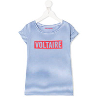 Zadig & Voltaire Kids Camiseta com estampa de logo - Azul