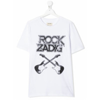 Zadig & Voltaire Kids Camiseta com estampa Kita - Branco