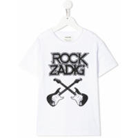 Zadig & Voltaire Kids Camiseta Kita de algodão com estampa gráfica - Branco