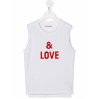 Zadig & Voltaire Kids Camiseta & Love Muscle - Branco