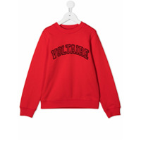 Zadig & Voltaire Kids Moletom com logo bordado - Vermelho