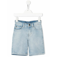 Zadig & Voltaire Kids Short jeans com logo - Azul