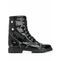 Zadig&Voltaire Ankle boot com tachas e cadarço - Preto